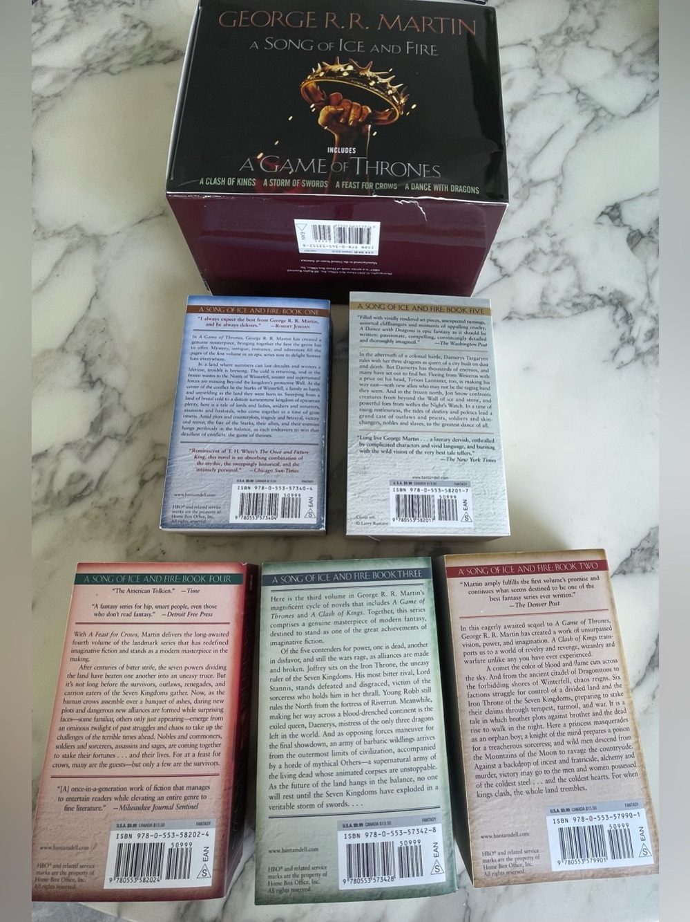 Game of Thrones box set of books/Song of Ice & Fire - Picture 3 of 5